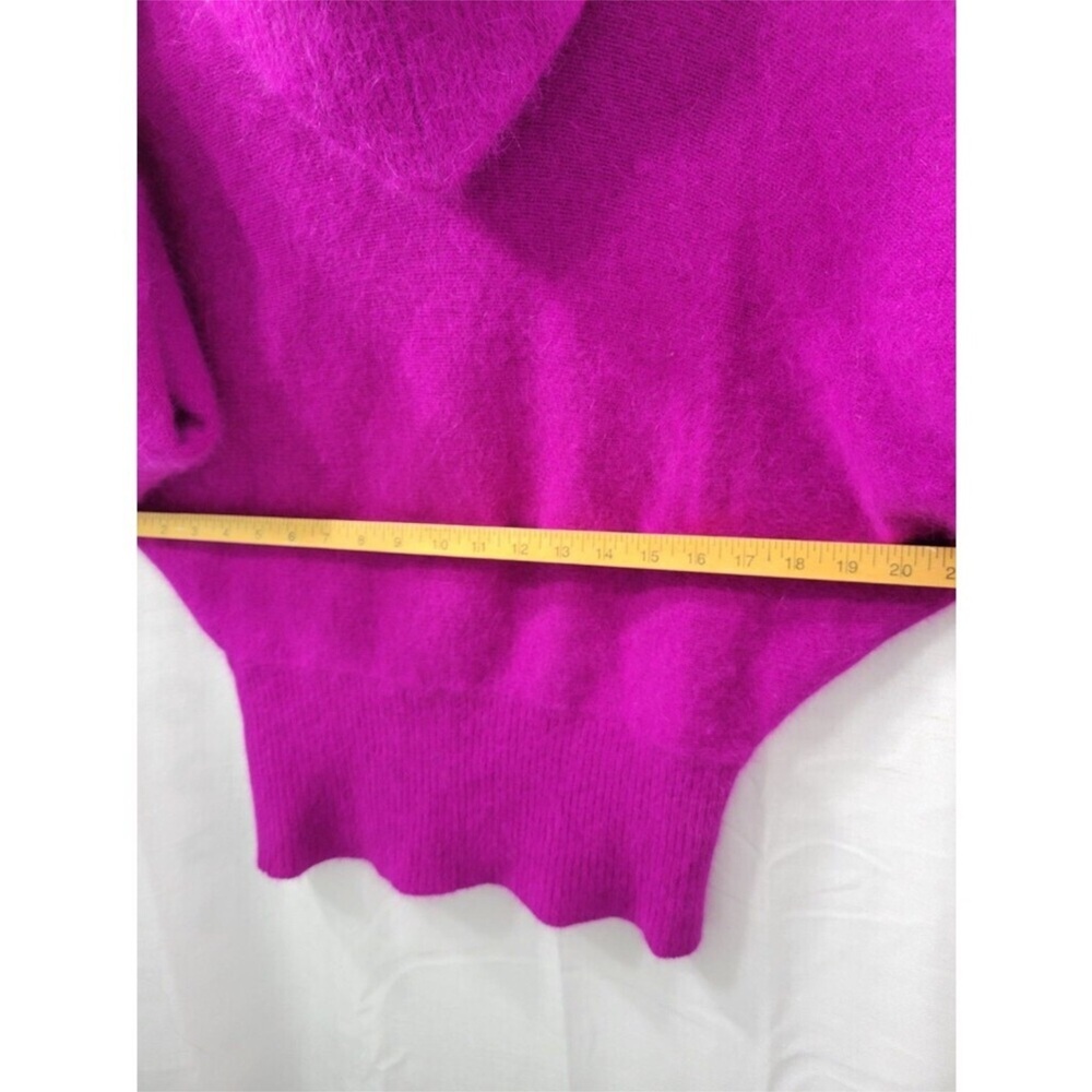 Richard & Co. Vintage Women's Fuchsia Lamswool Angora Rabbit Hair Sweater Size S - Picture 8 of 8